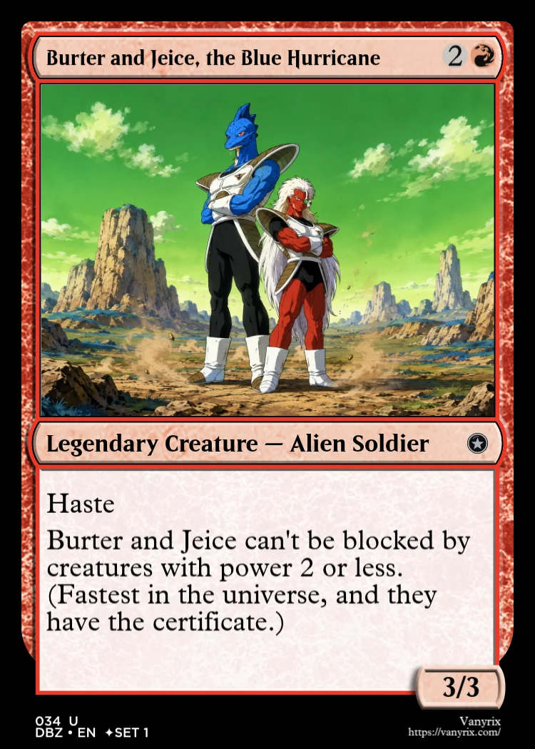 Burter and Jeice, the Blue Hurricane
