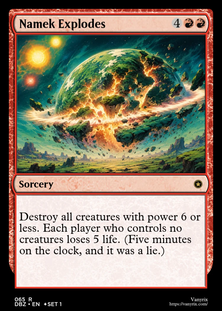 Namek Explodes