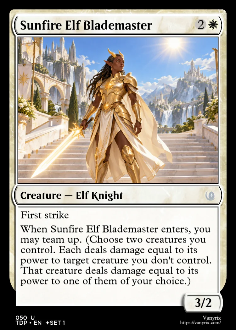 Sunfire Elf Blademaster