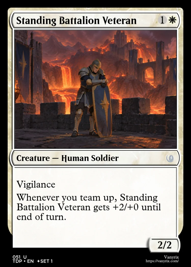 Standing Battalion Veteran