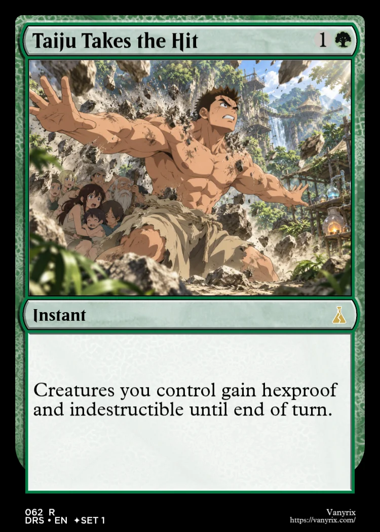 Taiju Takes the Hit