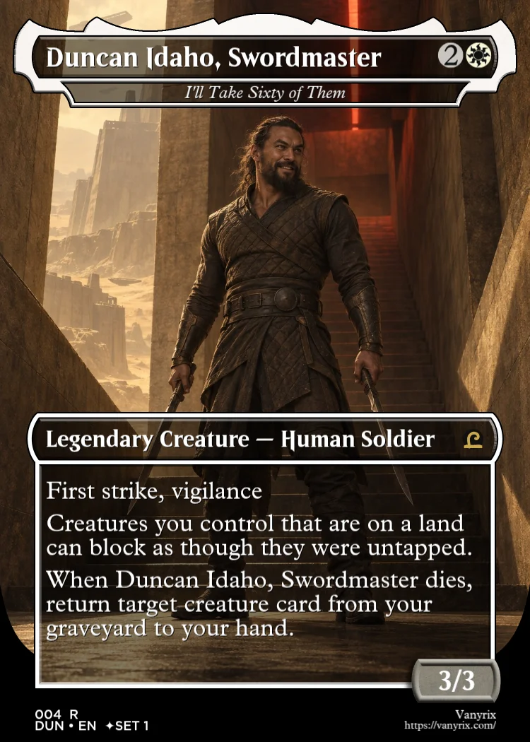 Duncan Idaho, Swordmaster