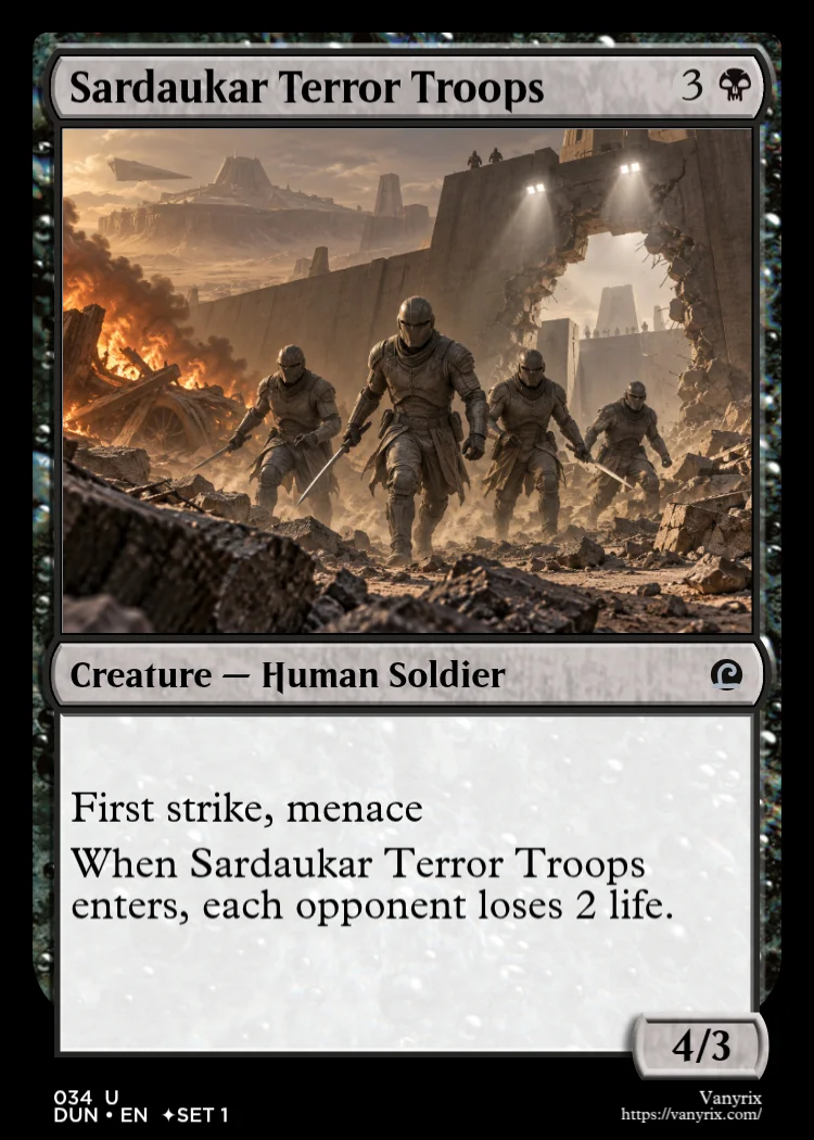 Sardaukar Terror Troops
