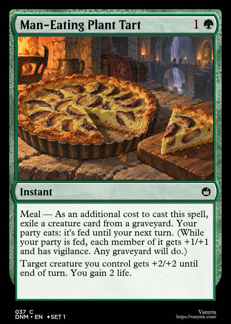 Man-Eating Plant Tart