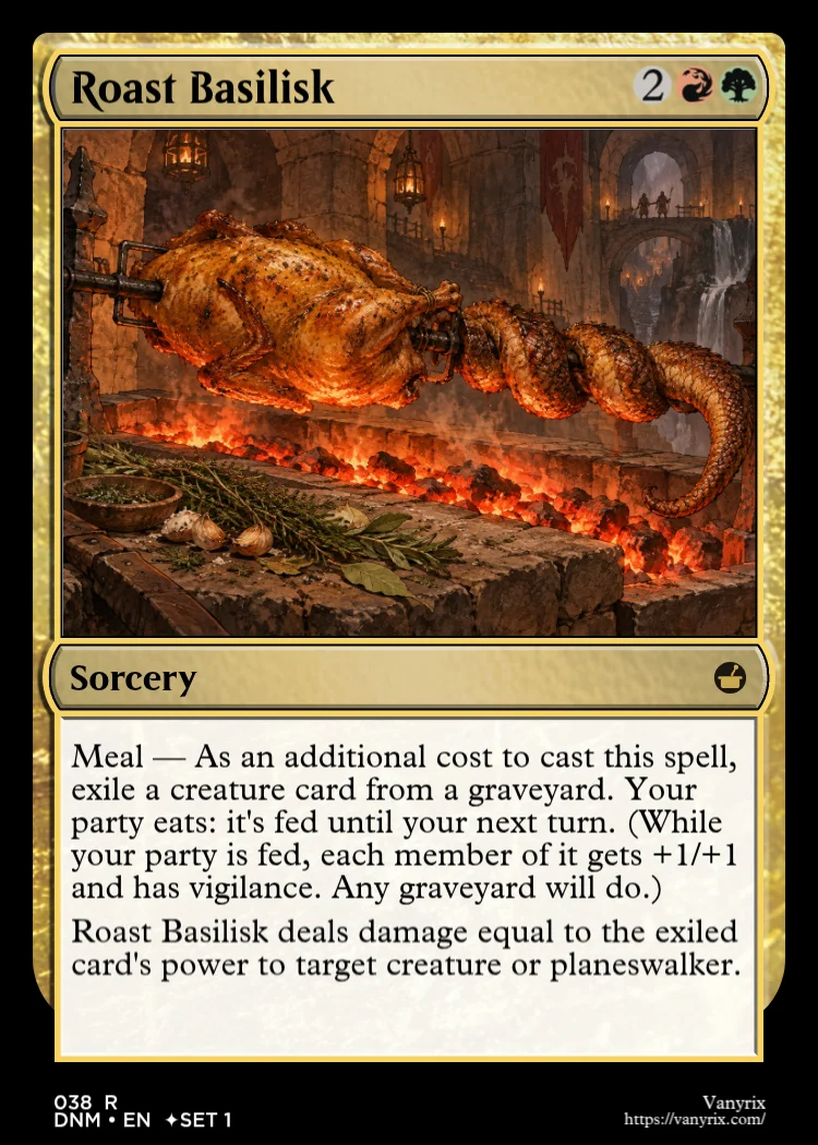 Roast Basilisk