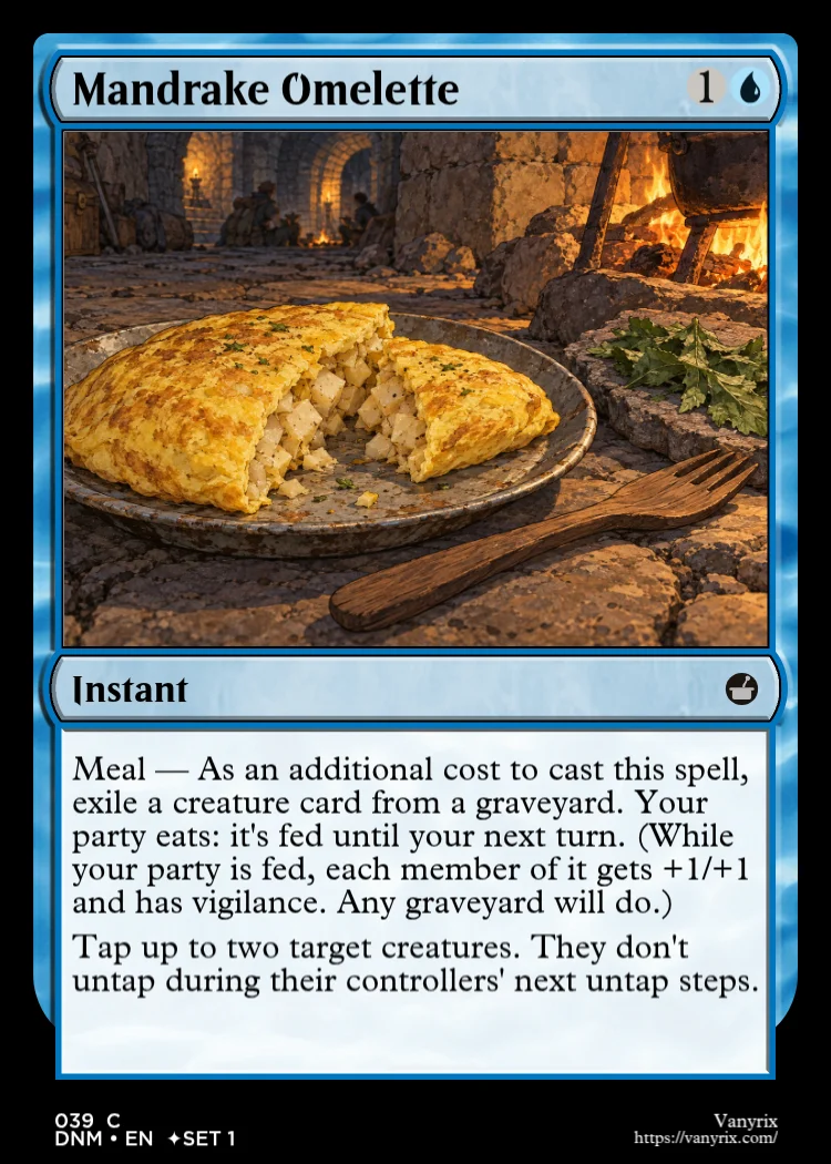 Mandrake Omelette