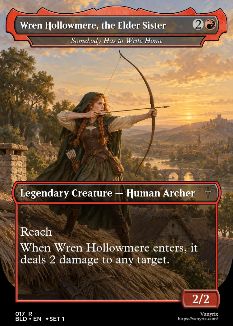 Wren Hollowmere, the Elder Sister