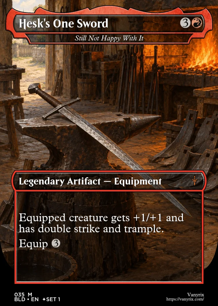 Hesk's One Sword