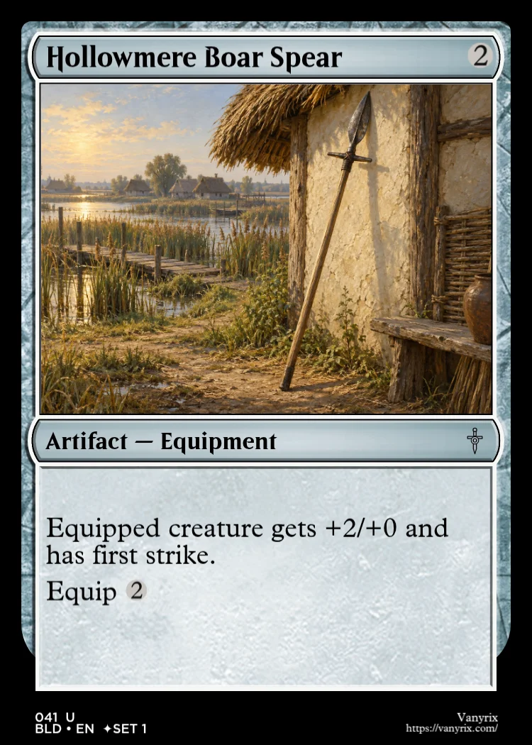 Hollowmere Boar Spear