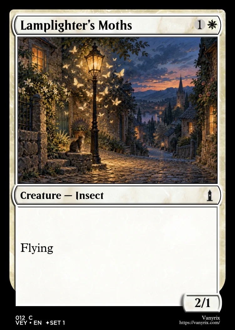 Lamplighter’s Moths