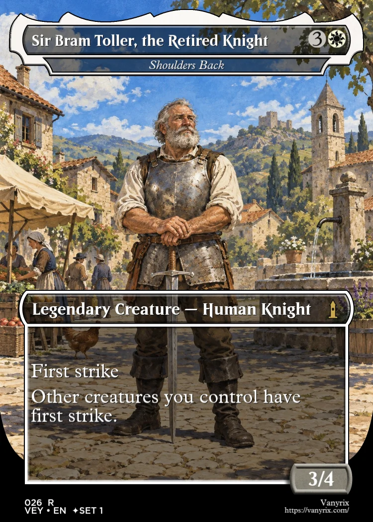 Sir Bram Toller, the Retired Knight