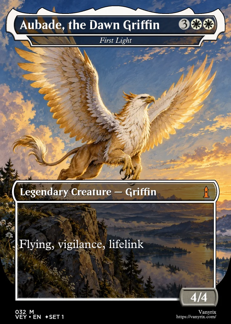 Aubade, the Dawn Griffin