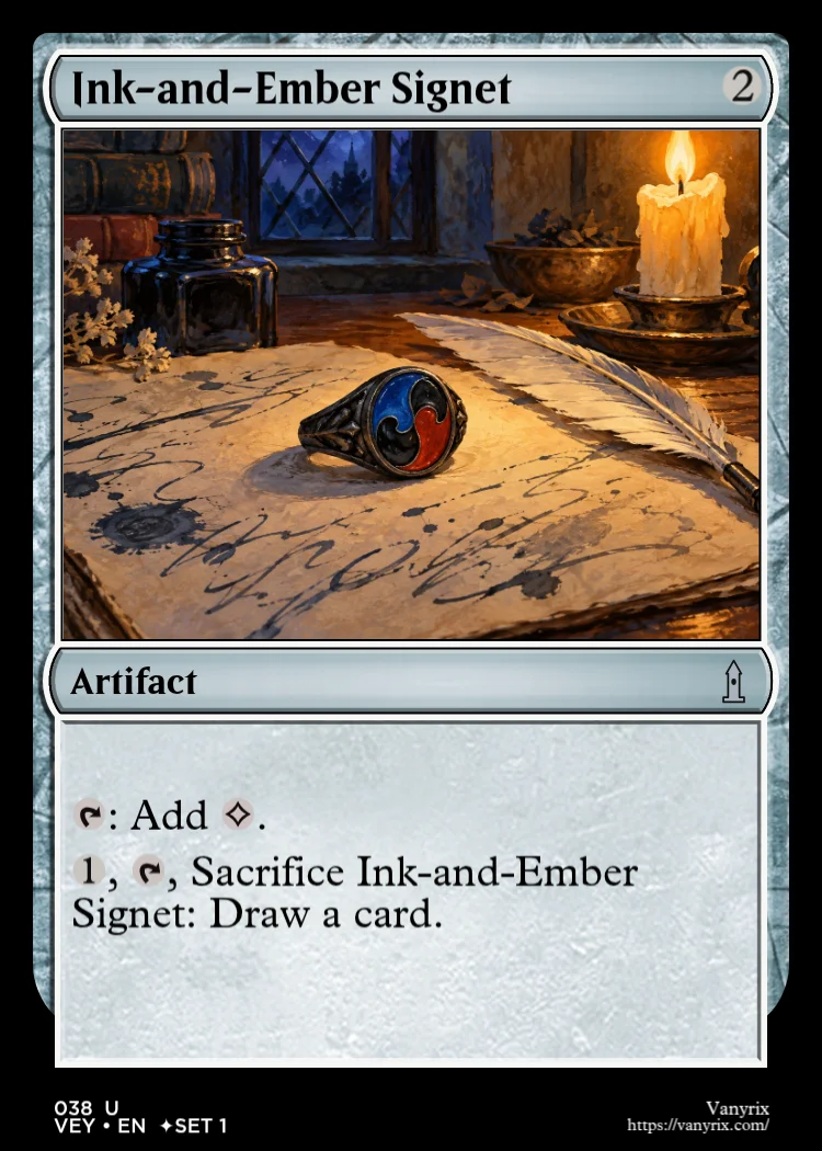 Ink-and-Ember Signet