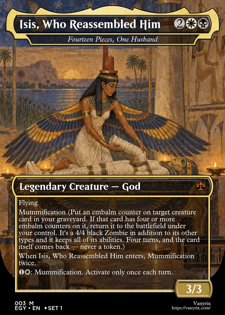 Isis, Who Reassembled Him