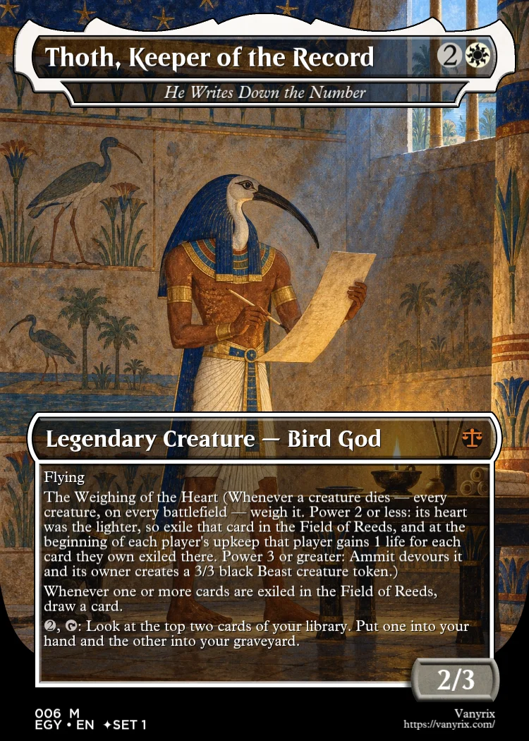 Thoth, Keeper of the Record