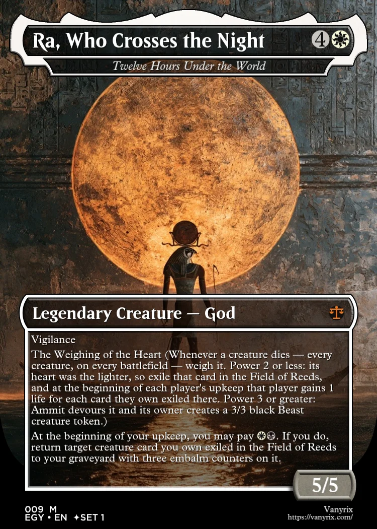 Ra, Who Crosses the Night