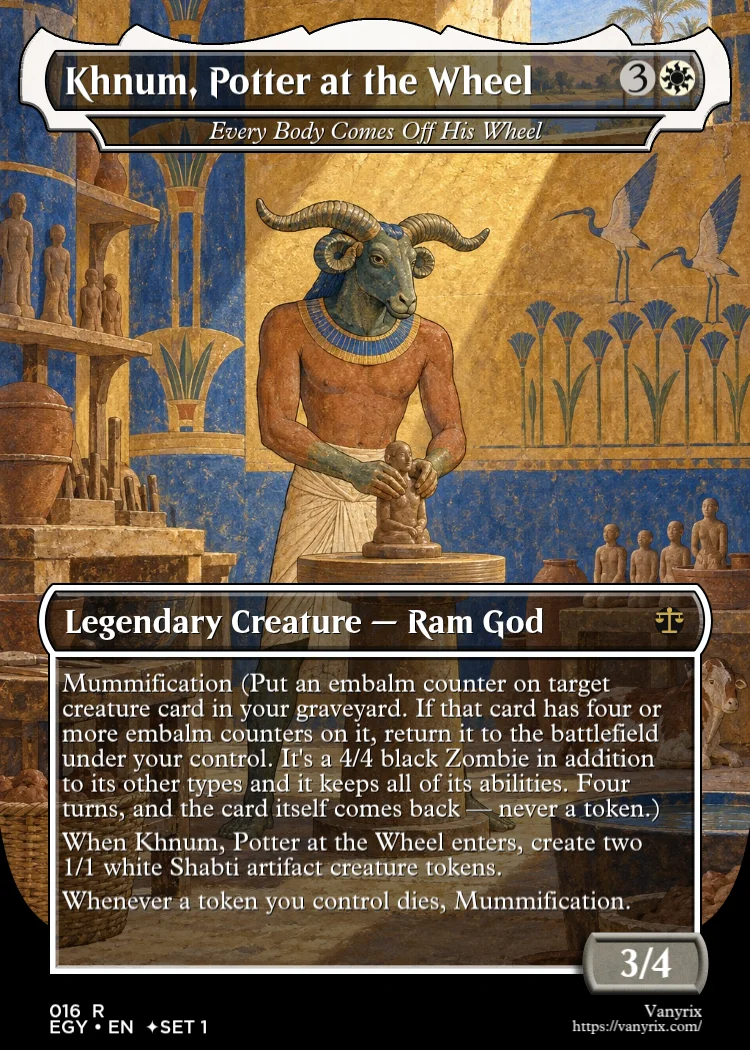 Khnum, Potter at the Wheel