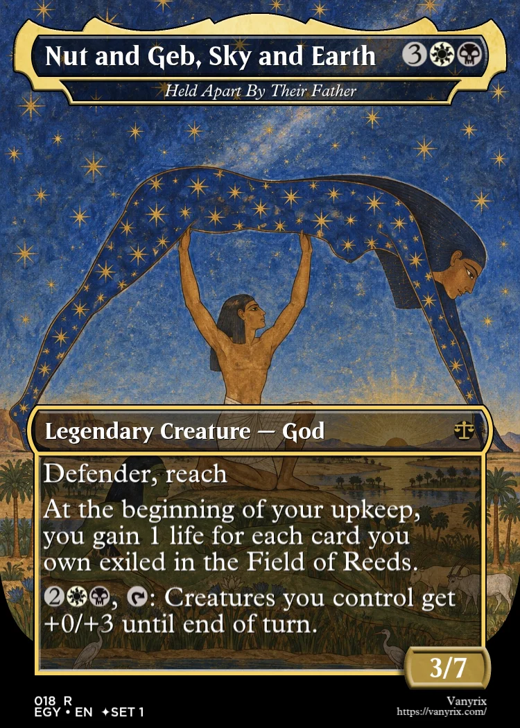 Nut and Geb, Sky and Earth