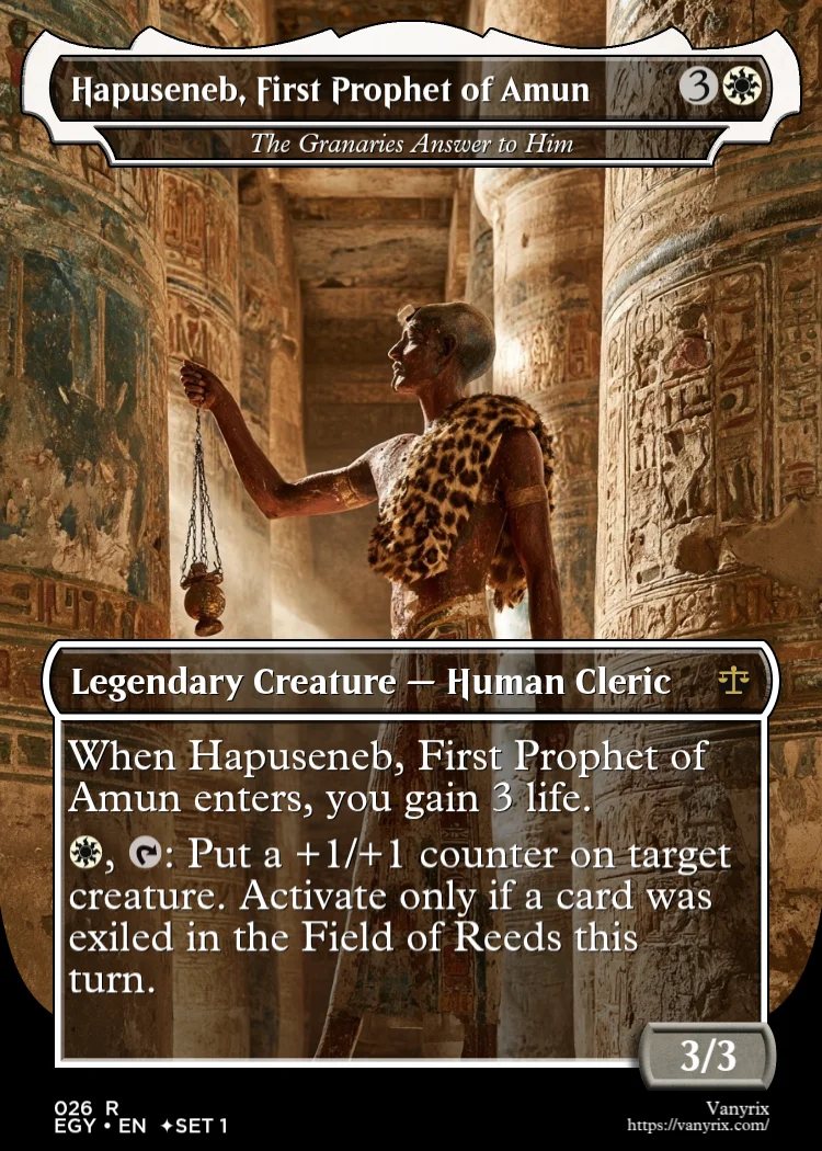 Hapuseneb, First Prophet of Amun