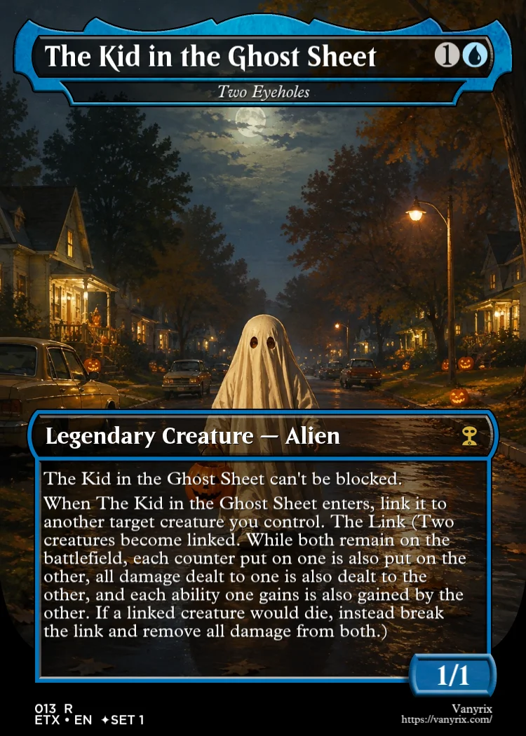 The Kid in the Ghost Sheet