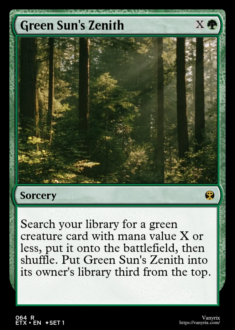 Green Sun's Zenith