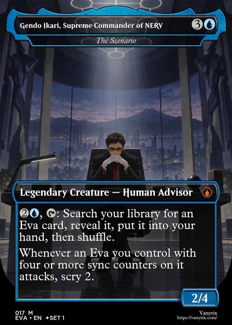 Gendo Ikari, Supreme Commander of NERV