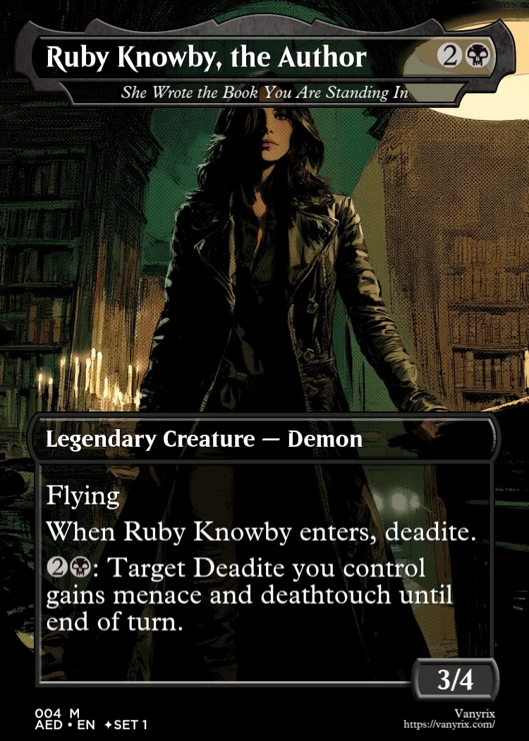Ruby Knowby, the Author