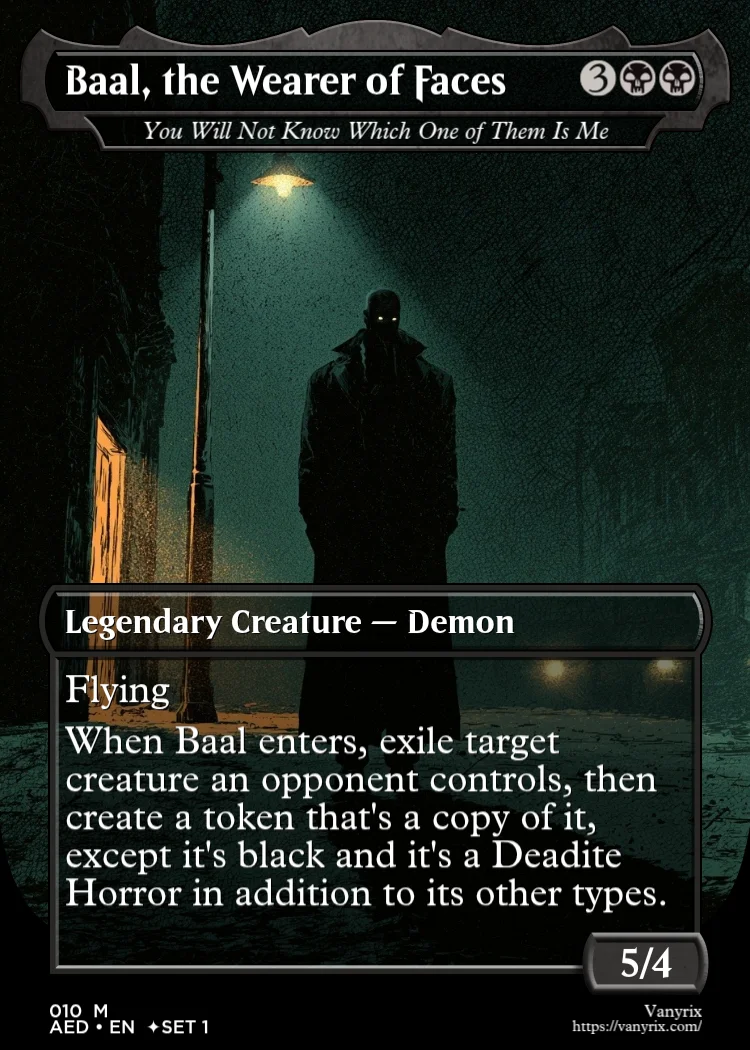 Baal, the Wearer of Faces