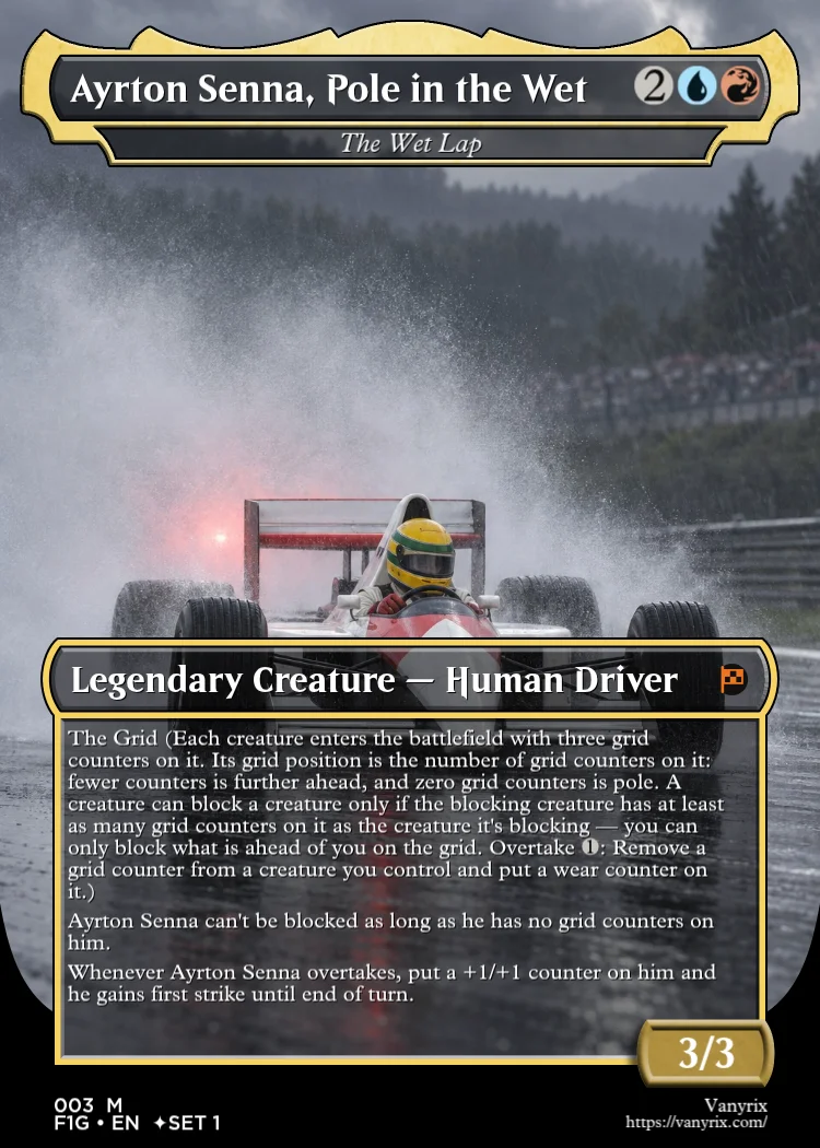 Ayrton Senna, Pole in the Wet