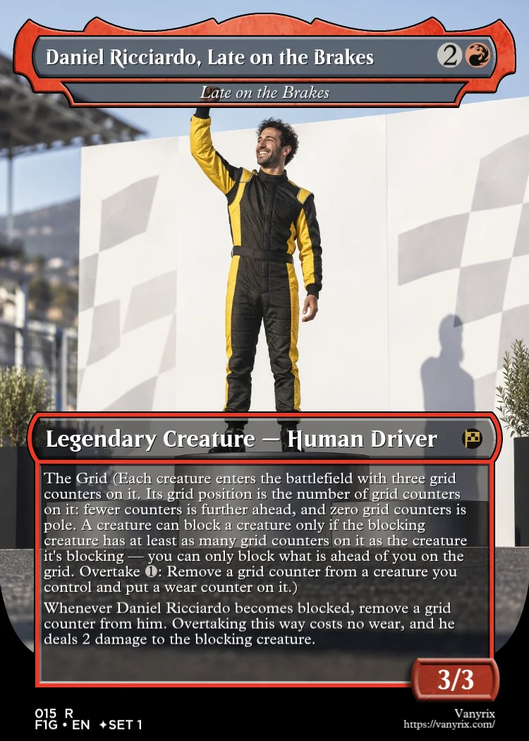 Daniel Ricciardo, Late on the Brakes