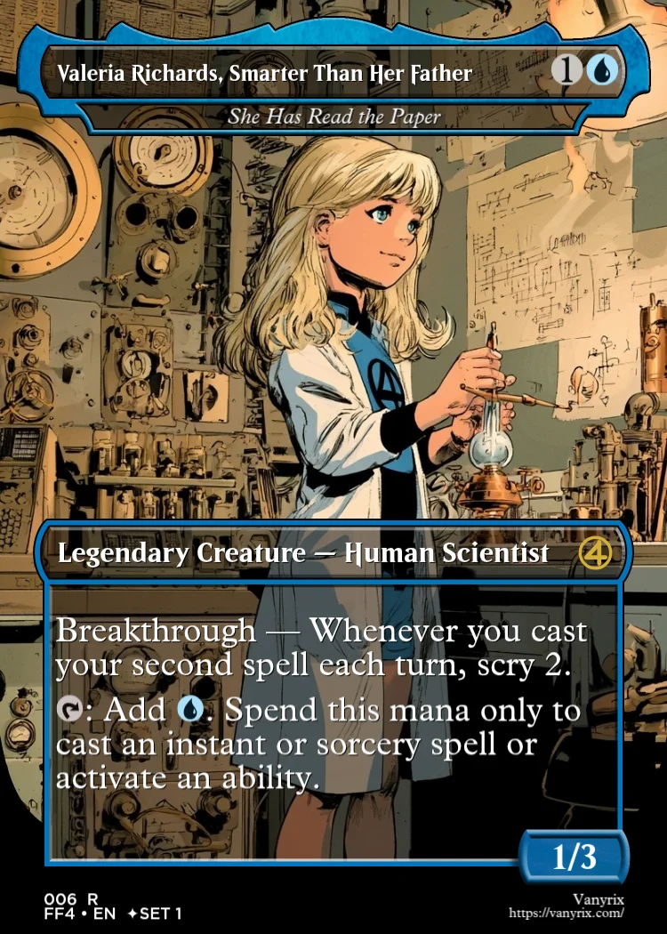 Valeria Richards, Smarter Than Her Father