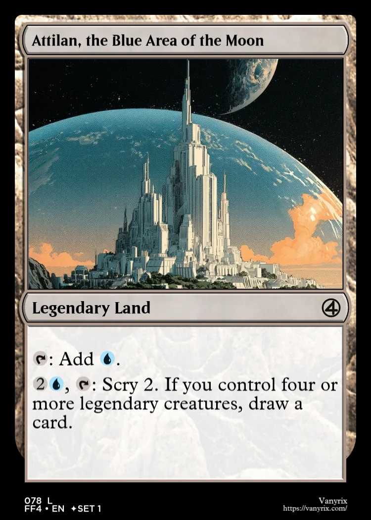 Attilan, the Blue Area of the Moon