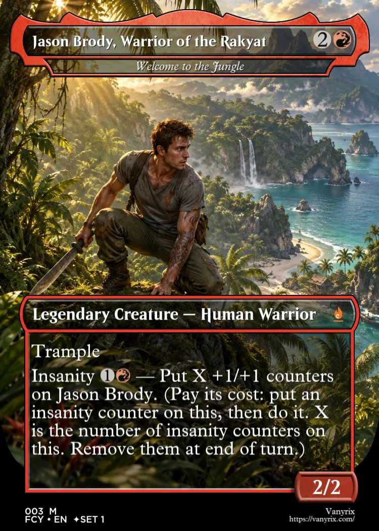 Jason Brody, Warrior of the Rakyat