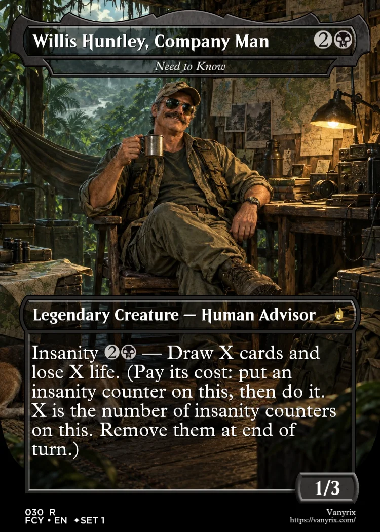 Willis Huntley, Company Man