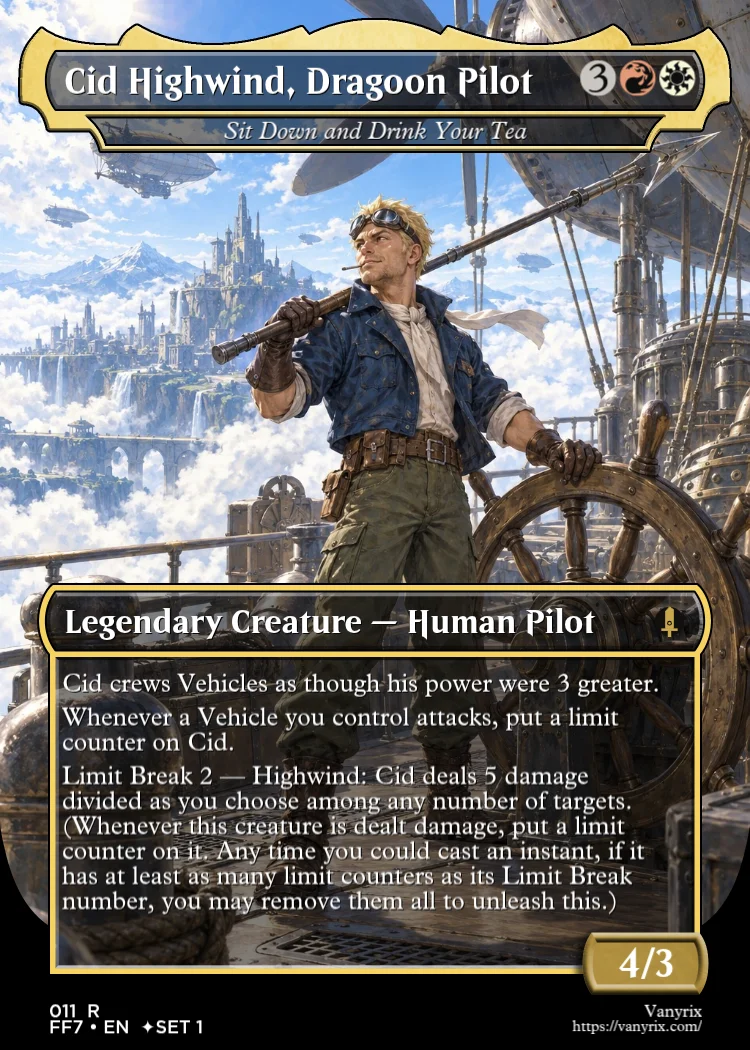 Cid Highwind, Dragoon Pilot