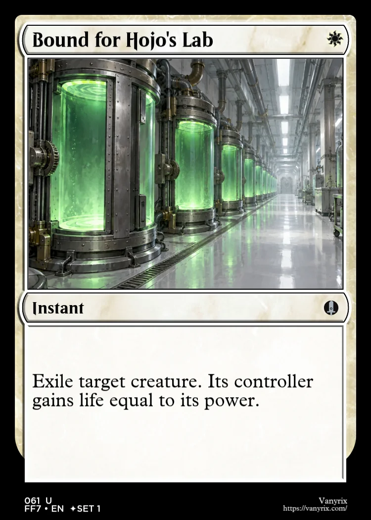 Bound for Hojo's Lab