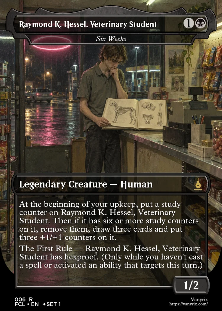 Raymond K. Hessel, Veterinary Student