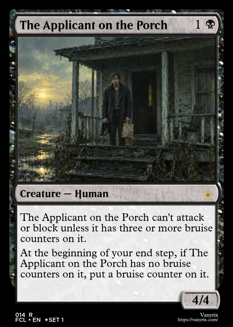 The Applicant on the Porch