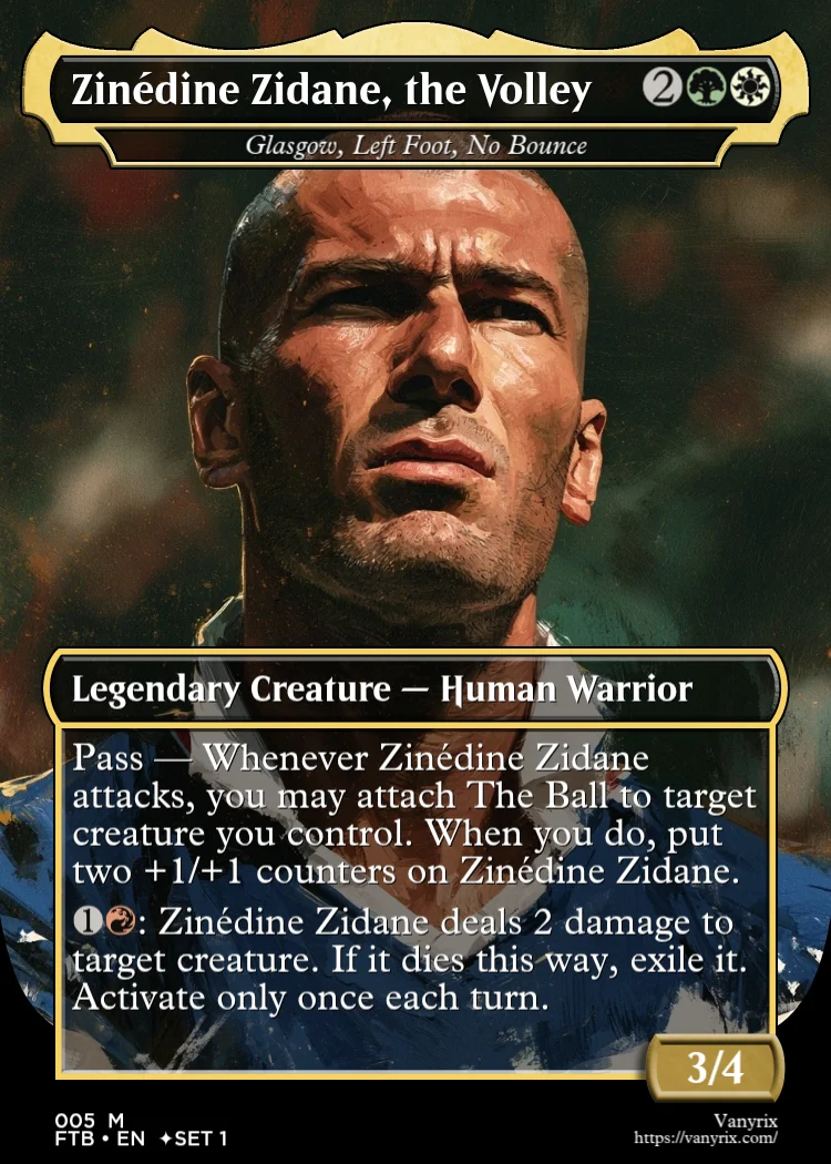 Zinédine Zidane, the Volley