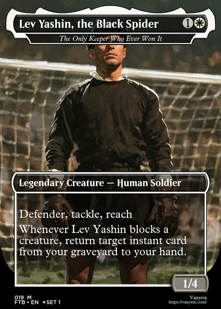 Lev Yashin, the Black Spider