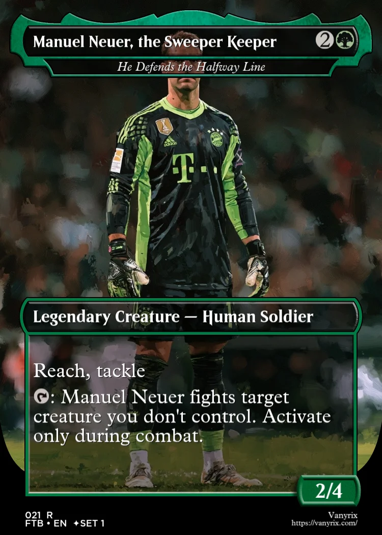 Manuel Neuer, the Sweeper Keeper