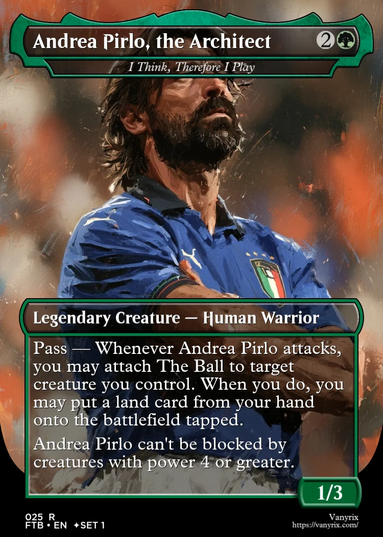 Andrea Pirlo, the Architect