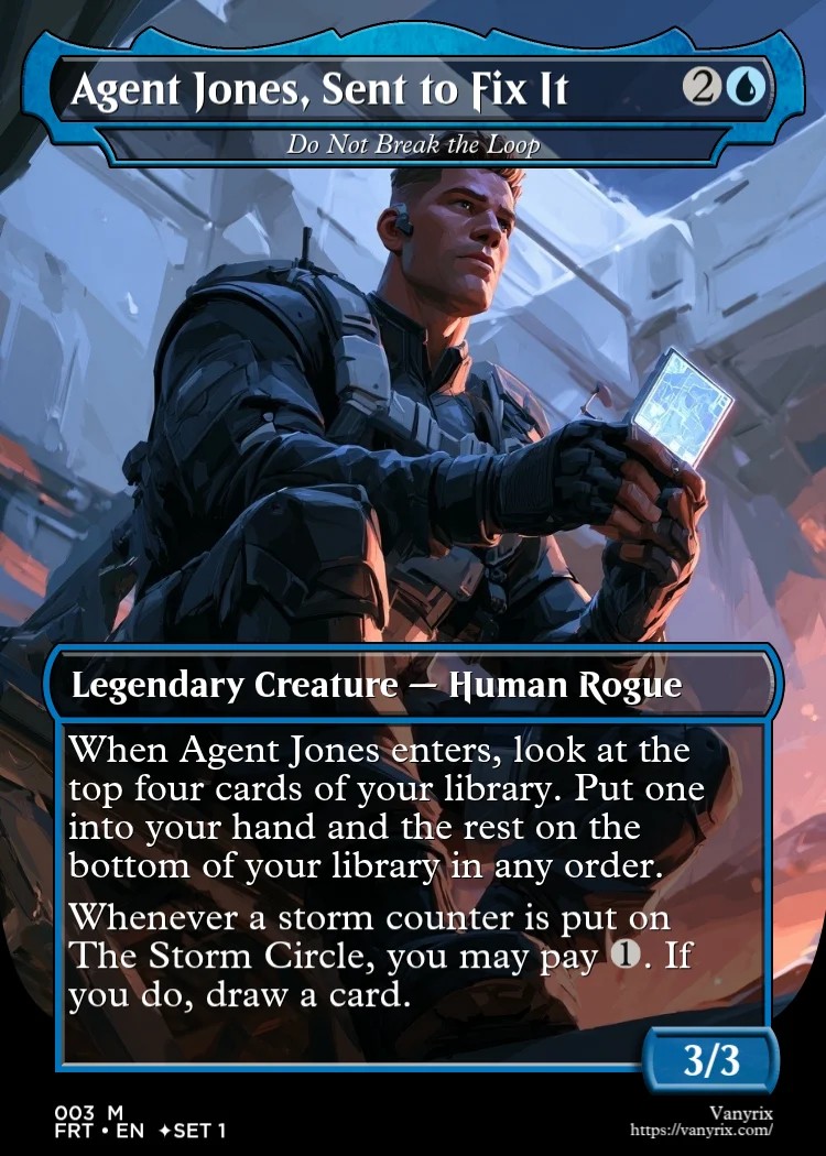 Agent Jones, Sent to Fix It