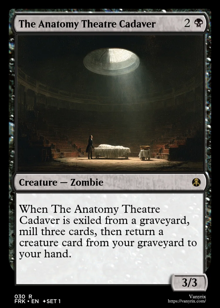 The Anatomy Theatre Cadaver