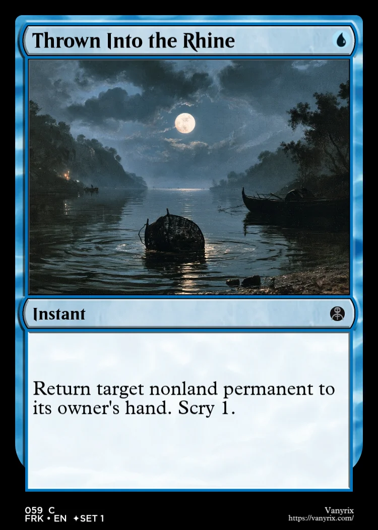 Thrown Into the Rhine