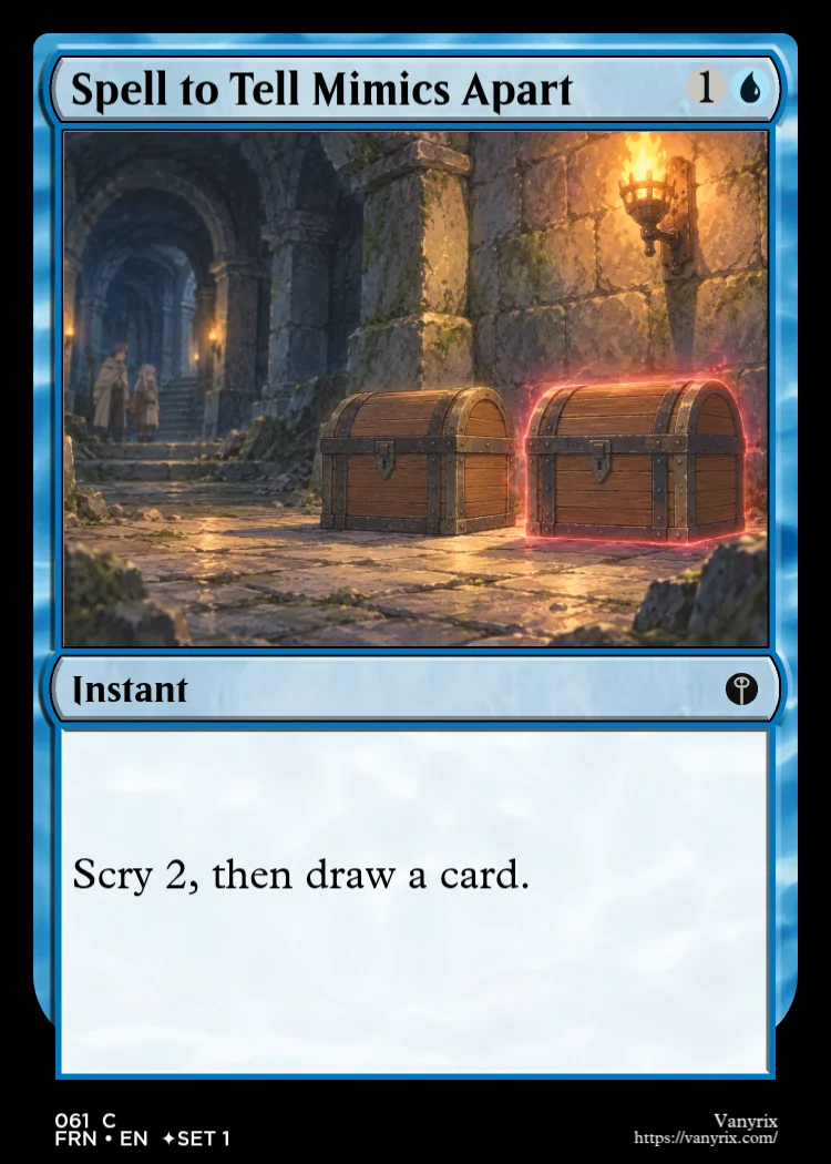 Spell to Tell Mimics Apart