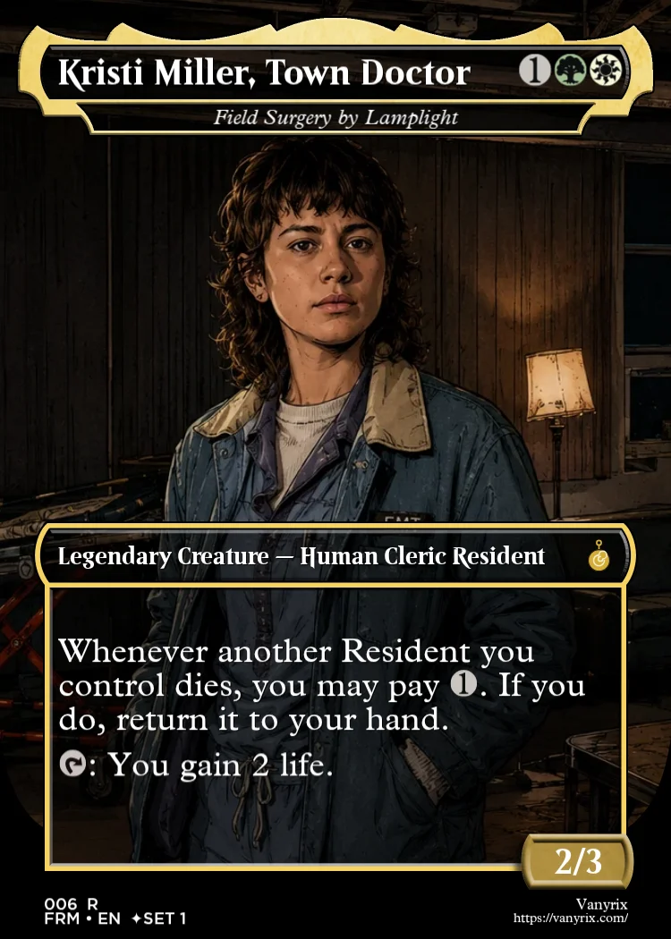 Kristi Miller, Town Doctor