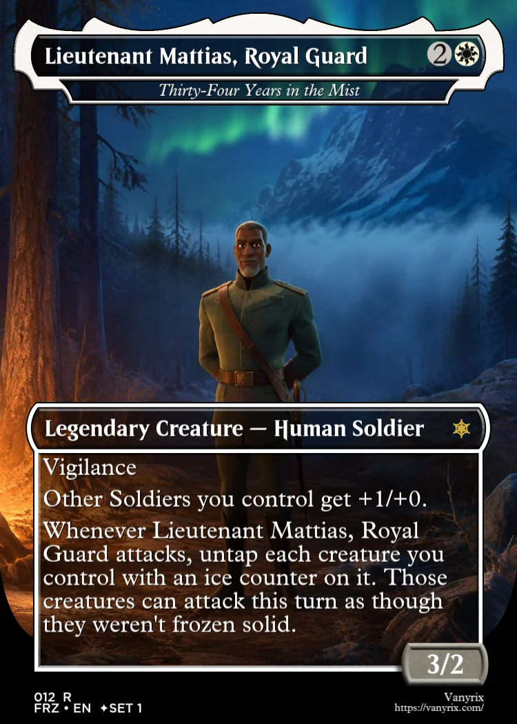 Lieutenant Mattias, Royal Guard