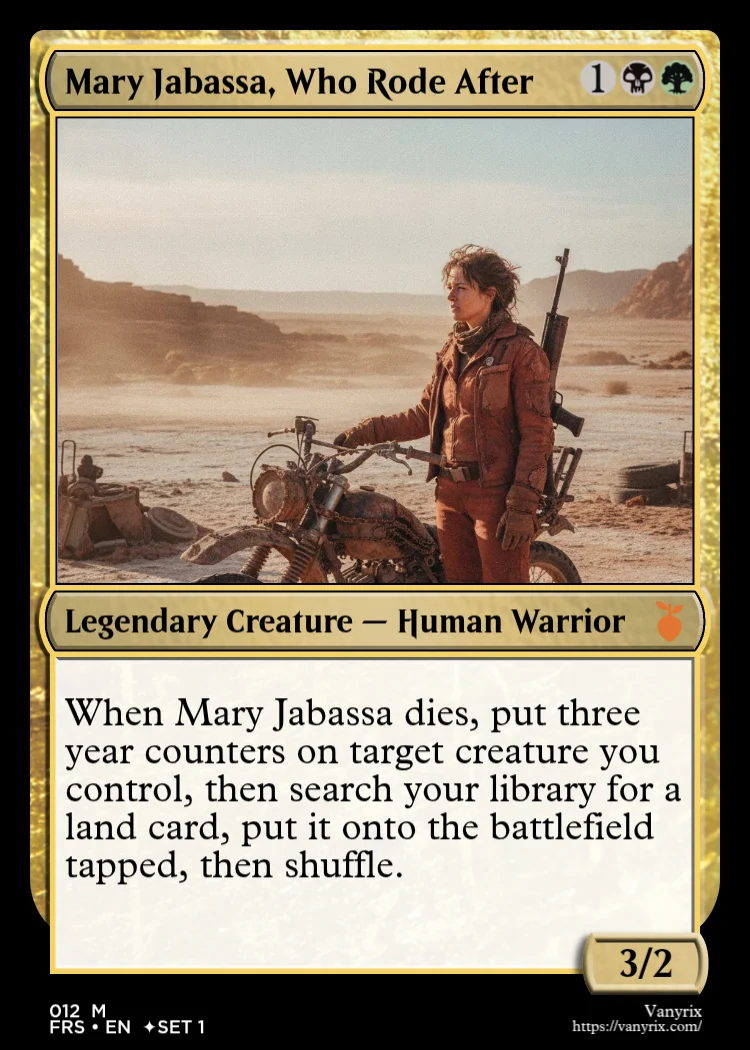 Mary Jabassa, Who Rode After