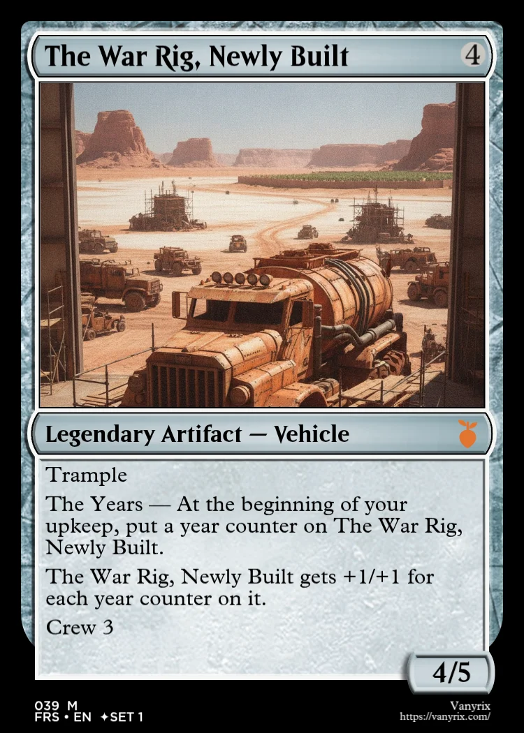 The War Rig, Newly Built